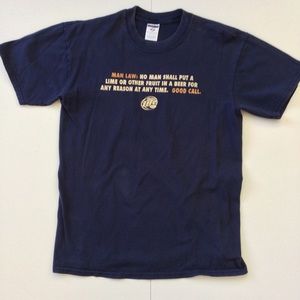 Vintage Miller Lite Man Law T-shirt Blue Men’s Med